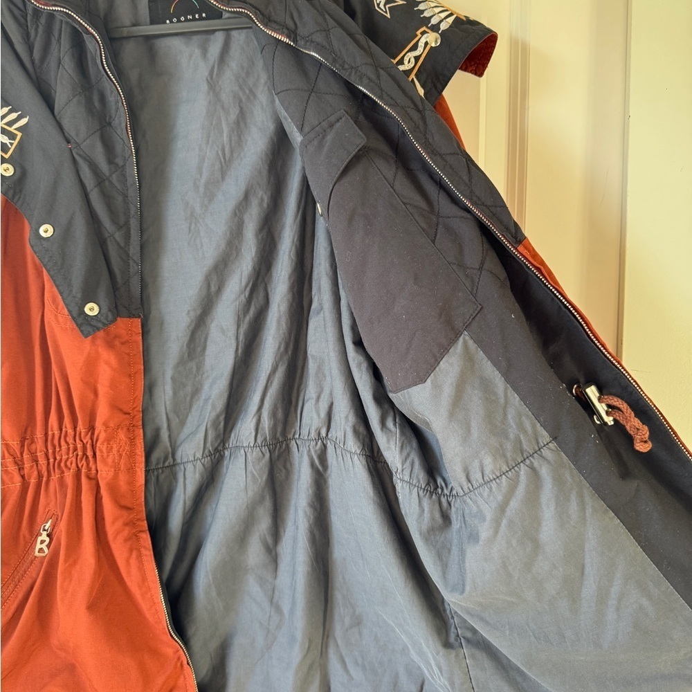 Vintage Bogner Germany Embroidered Western Ski Jacket Rust Orange - Picture 12 of 17